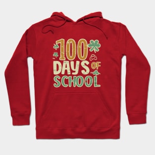 100 days of school gamers st patricks day's Hoodie